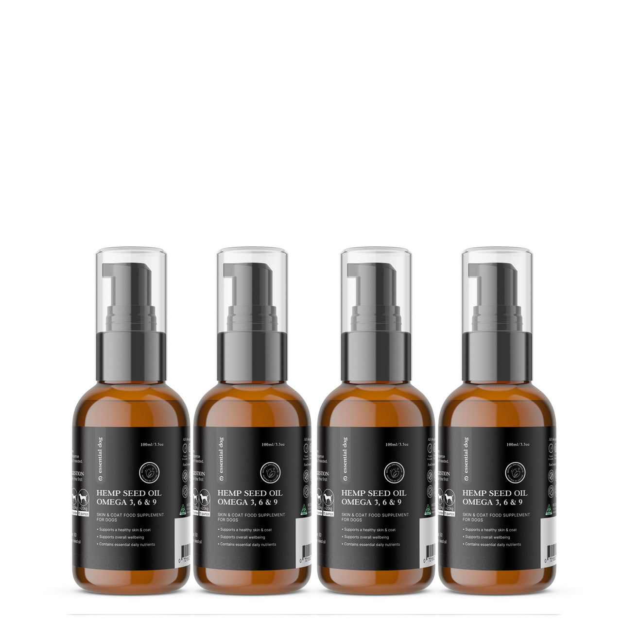 100% Raw Hemp Seed Oil: Skin, Coat and Stress Formula (Food Supplement) - Rover Rituals