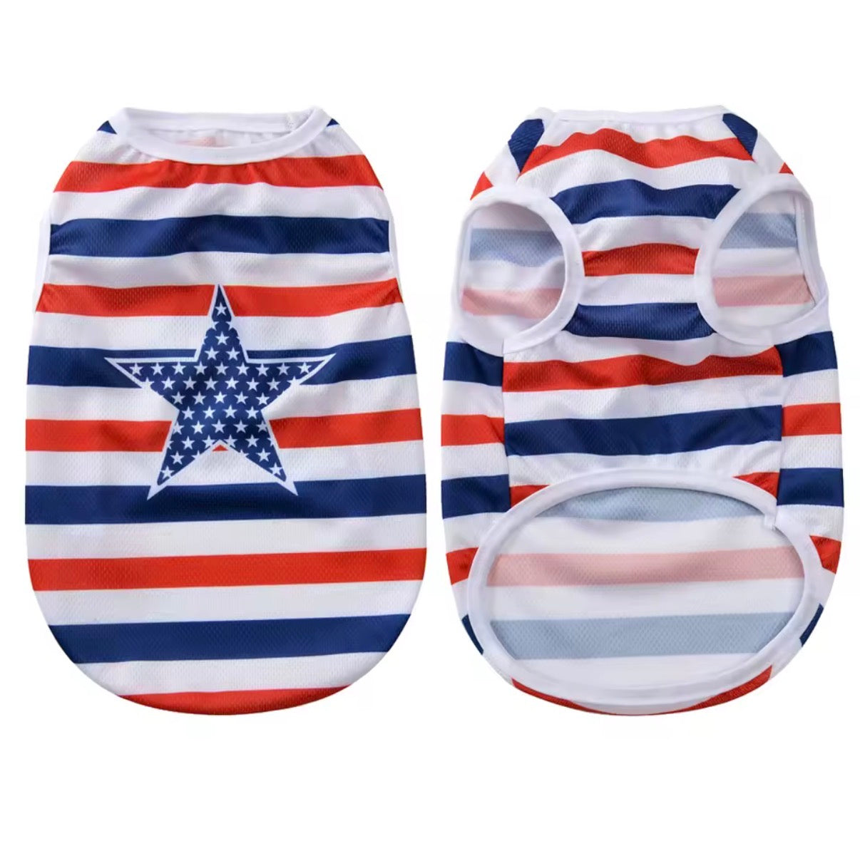 Small Medium Dog Independence Day Vest T-Shirt | 4th of July
