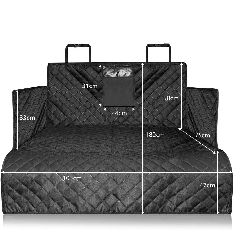 Oxford Dog Boot Car Seat Cover Hammock - Rover Rituals