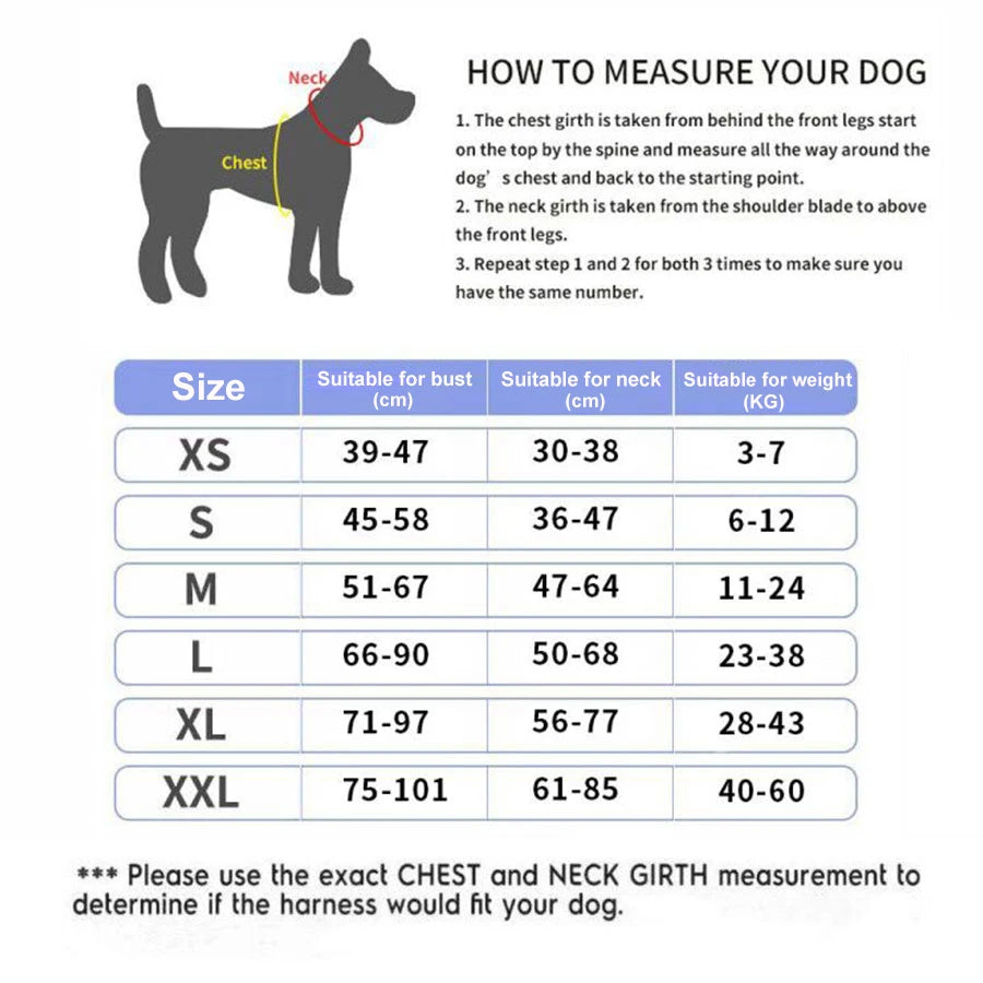 Personalized Reflective Dog Harness NO PULL