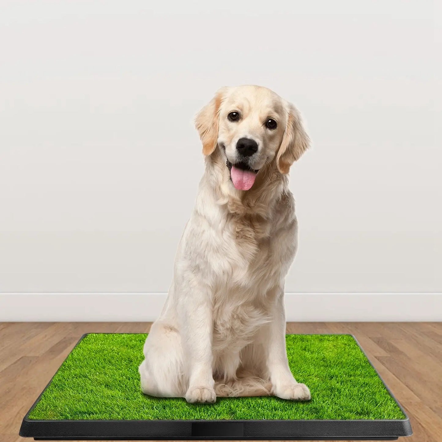 Dog grass pee pad toilet with removable waste tray