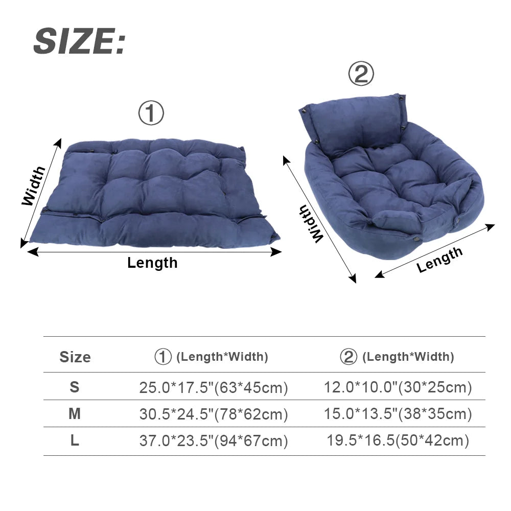 ComfyPup Bed | 3-in-1 Small to Medium Dog Bed Mat Sofa