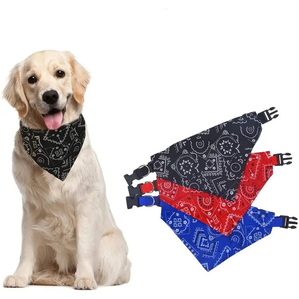 Dog Bandana Dog Scarf with buckle | Dog Clothes