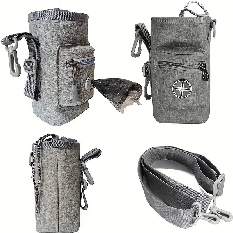 Multifunctional dog treat training bag with shoulder strap
