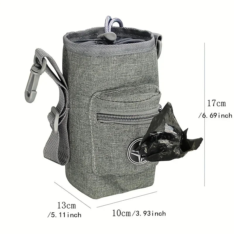 Multifunctional dog treat training bag with shoulder strap