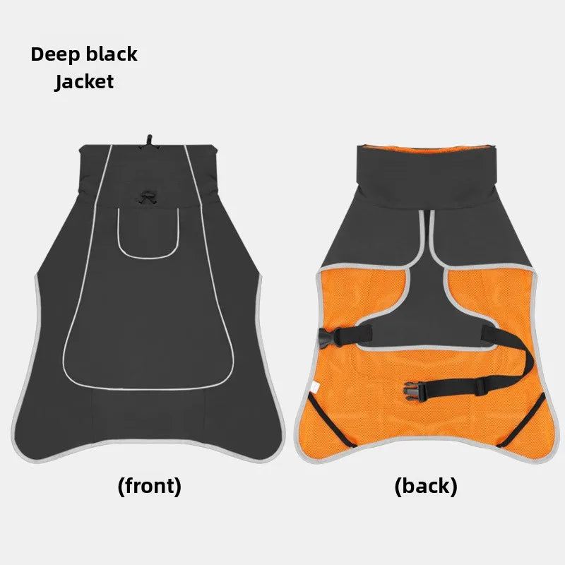 Dog Windbreaker Raincoat | Waterproof Stormcoat for Medium & Large Dogs