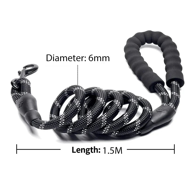 Reflective dog lead