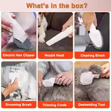 WhisperGroom™ | Kit de aspiradora para el cuidado de perros