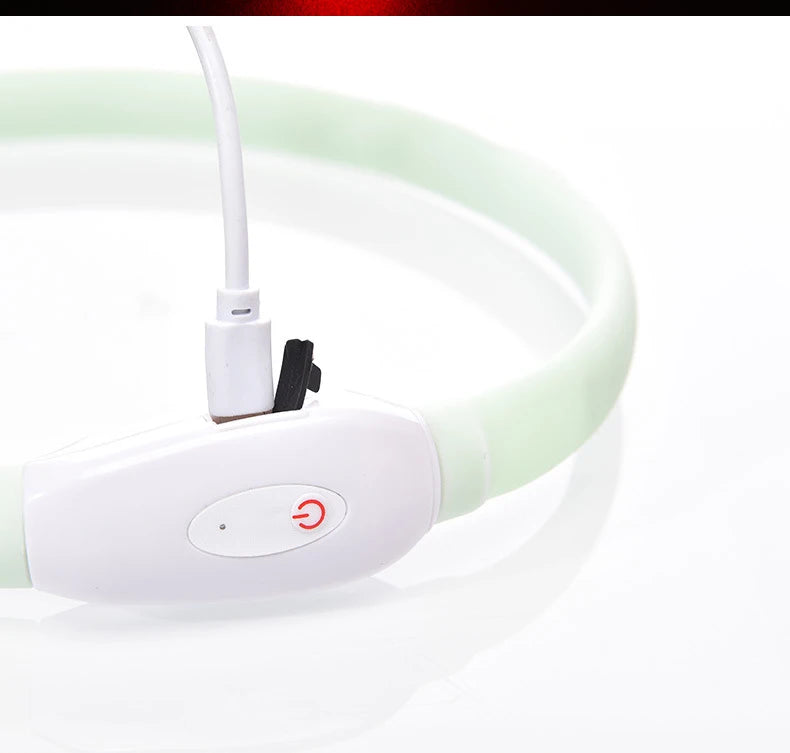 USB Rechargeable Glowing Collar for Dogs 9 modes