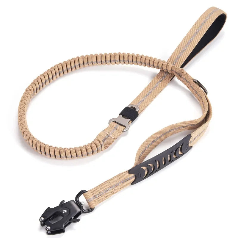 heavy duty 2 in 1 dog car seat belt buckle bungee restraint and leash