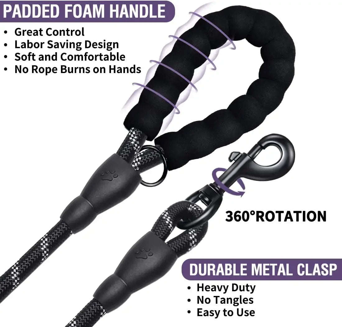Reflective dog lead