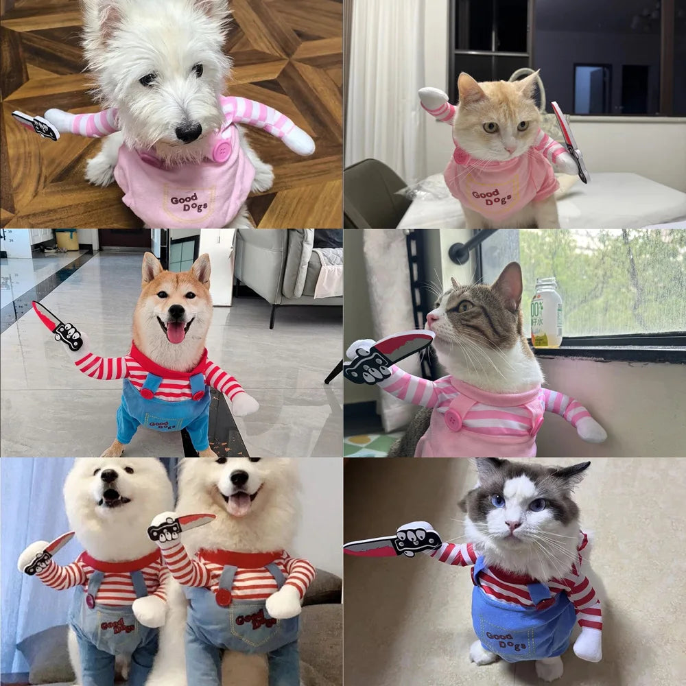 Dog Cosplay Halloween Costume For Small Medium Large Dogs Cats Dog Clothes