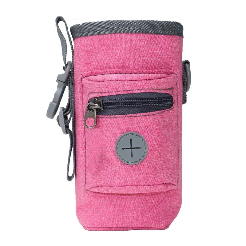 Multifunctional dog treat training bag with shoulder strap