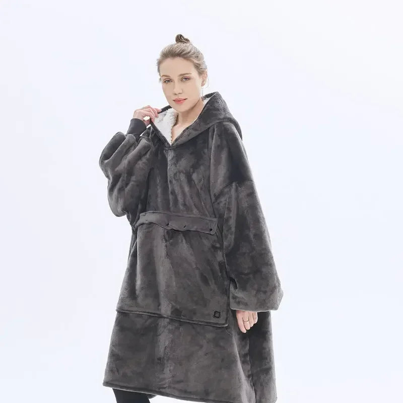 HugBuddy™ Comfort Hoodie | Oversized Heated Hoodie with Pocket for Pets!