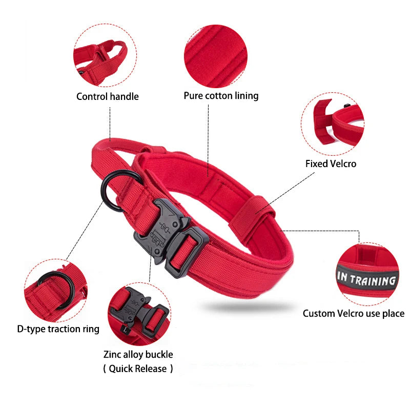 Matching Tactical Dog Collar and Leads & Collar Leash Sets
