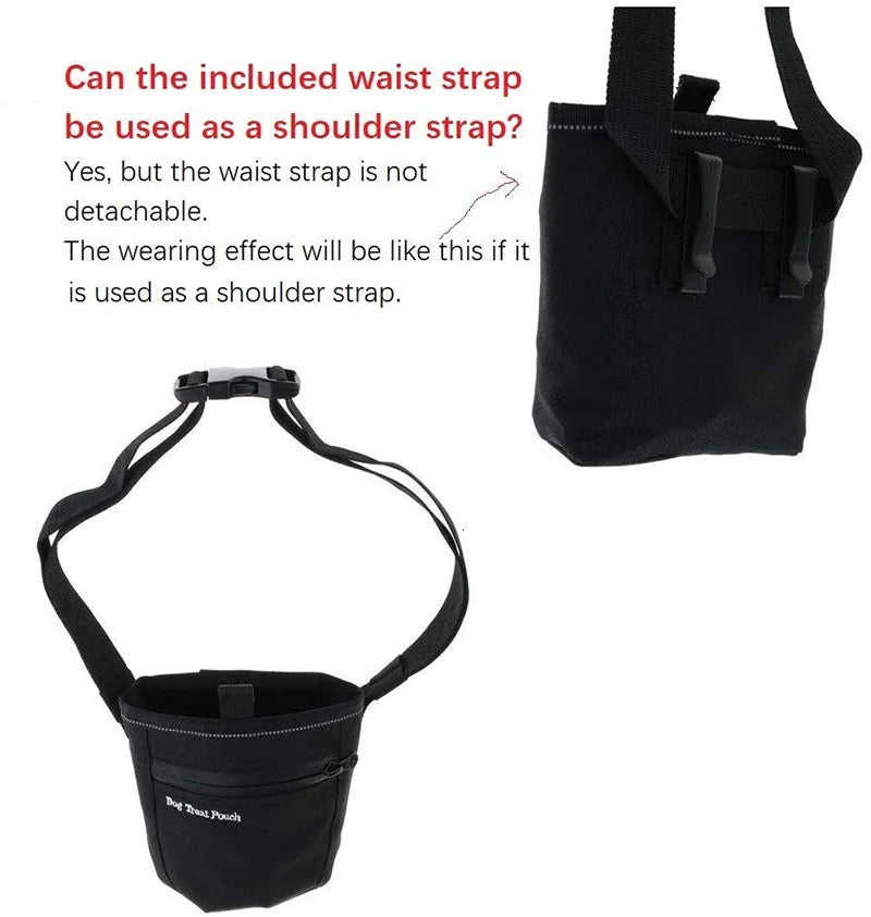 Dog Treat Bag Training Magnetic Opening with Waist Belt