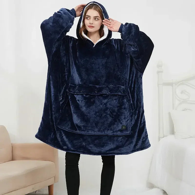 HugBuddy™ Comfort Hoodie | Oversized Heated Hoodie with Pocket for Pets!