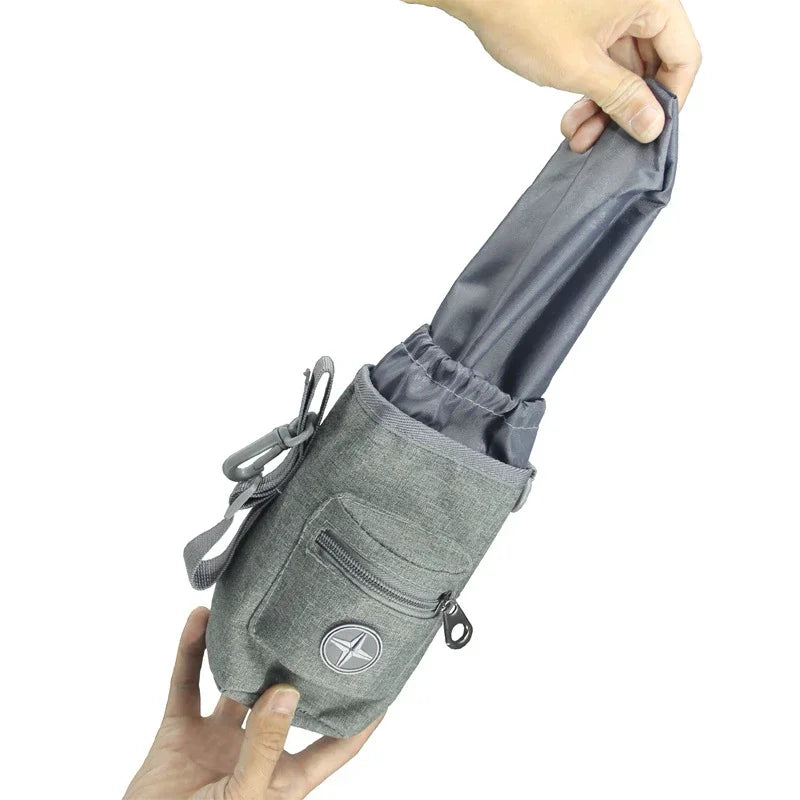 Multifunctional dog treat training bag with shoulder strap