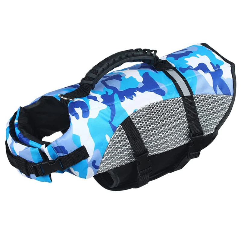 Dog Life Jacket – High Bouyancy Waterproof Swimming Vest with Rescue Handle & Reflective Strip