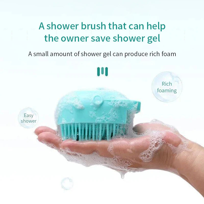 Dog Bathing Brush with shampoo dispenser