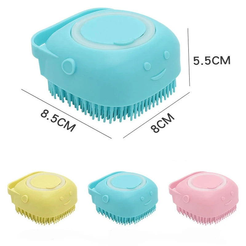 Dog Bathing Brush with shampoo dispenser