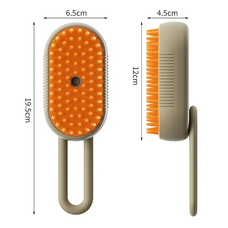 PuffPaw 3-in-1 Dog Brush Grooming Massager for Fur Removal