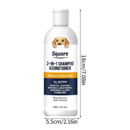Rover Rituals | Natural Dog Shampoo & Conditioner 2-in-1 | Moisturizing, PH Balanced Care