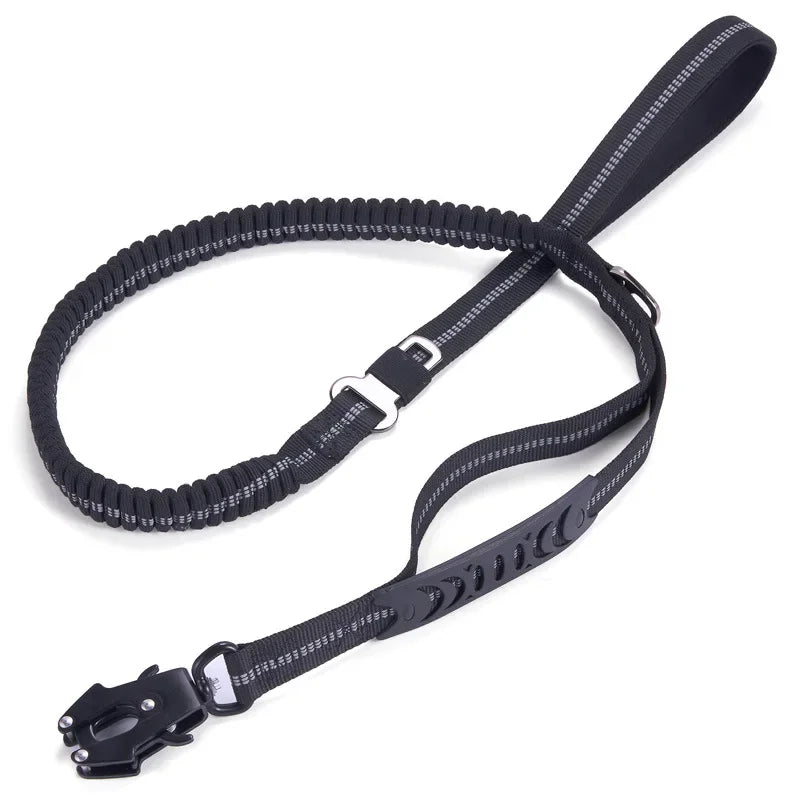 heavy duty 2 in 1 dog car seat belt buckle bungee restraint and leash
