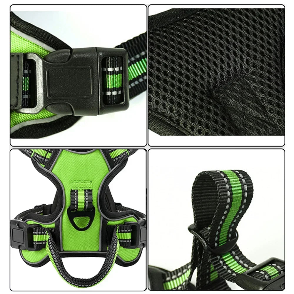 No Pull reflective dog harness