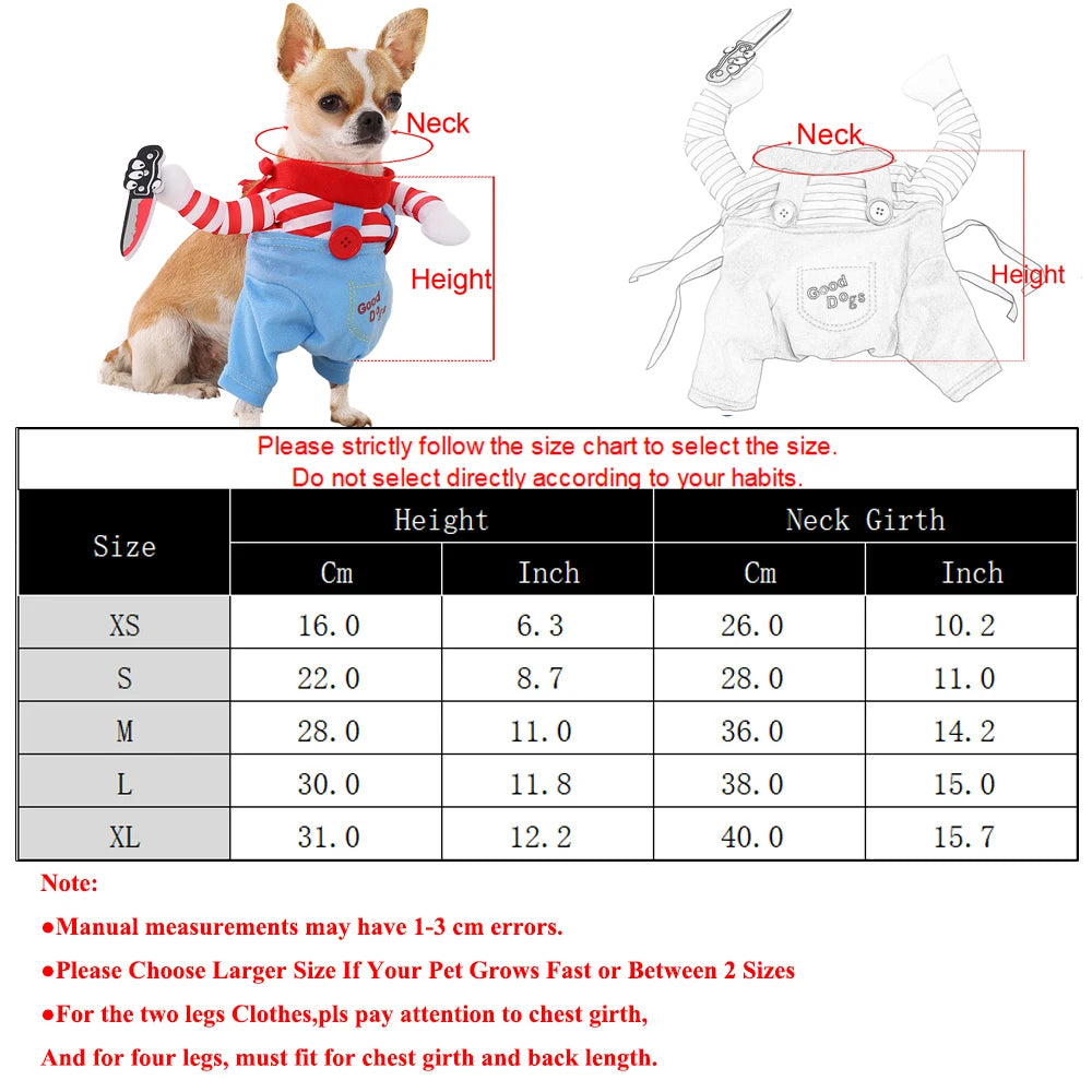 Dog Cosplay Halloween Costume For Small Medium Large Dogs Cats Dog Clothes