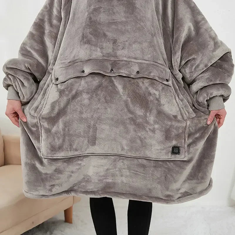 HugBuddy™ Comfort Hoodie | Oversized Heated Hoodie with Pocket for Pets!