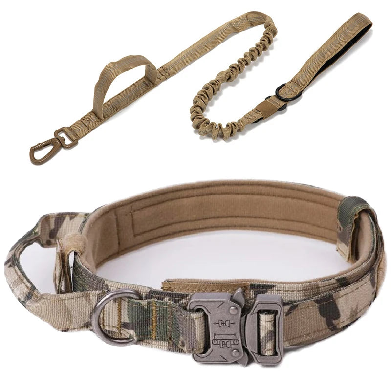 Matching Tactical Dog Collar and Leads & Collar Leash Sets