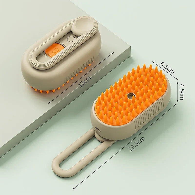 PuffPaw 3-in-1 Dog Brush Grooming Massager for Fur Removal
