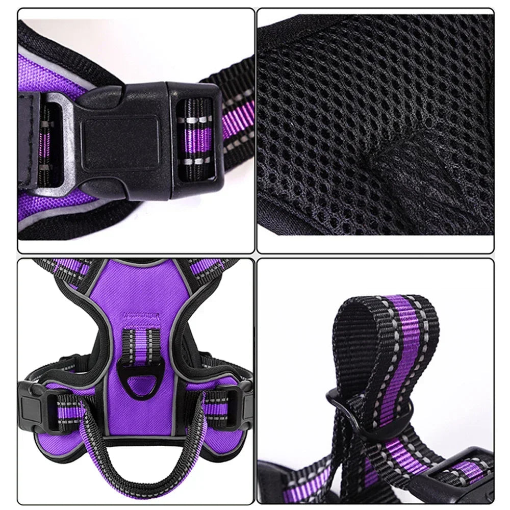 No Pull reflective dog harness