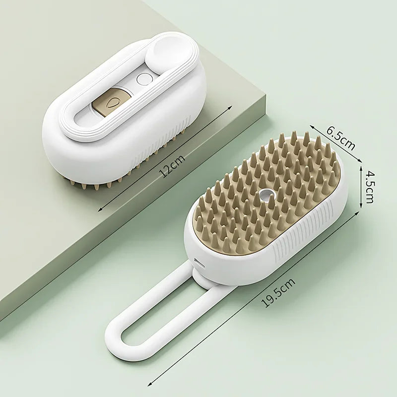 PuffPaw 3-in-1 Dog Brush Grooming Massager for Fur Removal