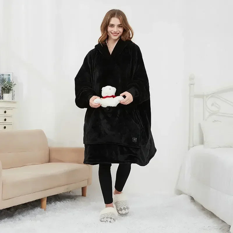 HugBuddy™ Comfort Hoodie | Oversized Heated Hoodie with Pocket for Pets!