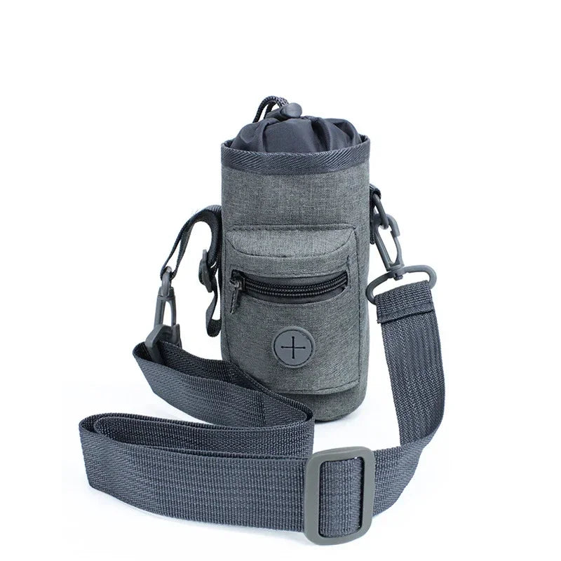 Multifunctional dog treat training bag with shoulder strap