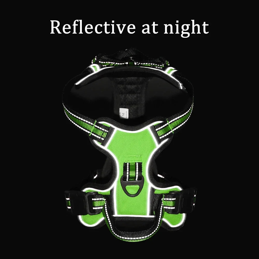 No Pull reflective dog harness