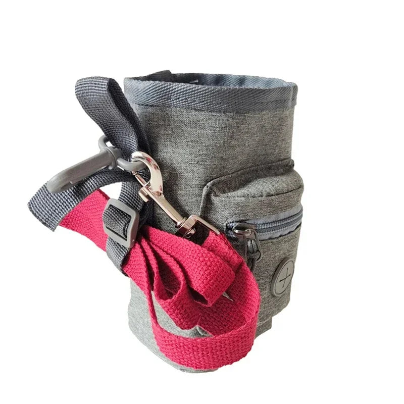 Multifunctional dog treat training bag with shoulder strap