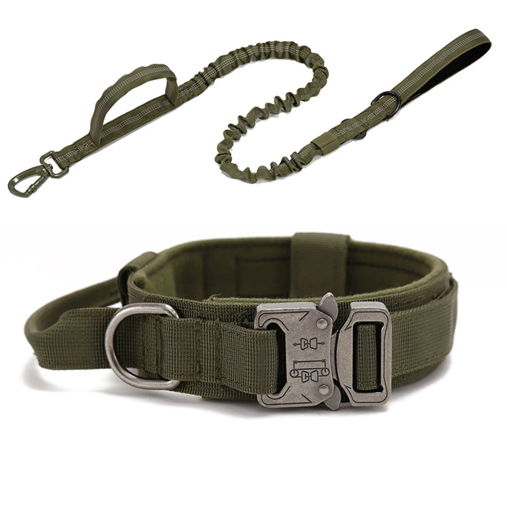 Matching Tactical Dog Collar and Leads & Collar Leash Sets