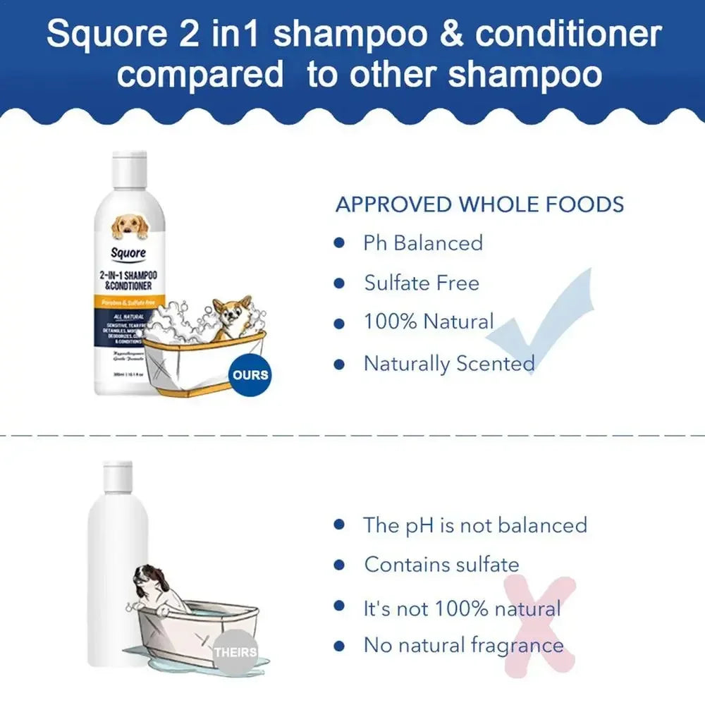 Rover Rituals | Natural Dog Shampoo & Conditioner 2-in-1 | Moisturizing, PH Balanced Care