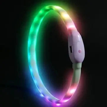 USB Rechargeable Glowing Collar for Dogs 9 modes