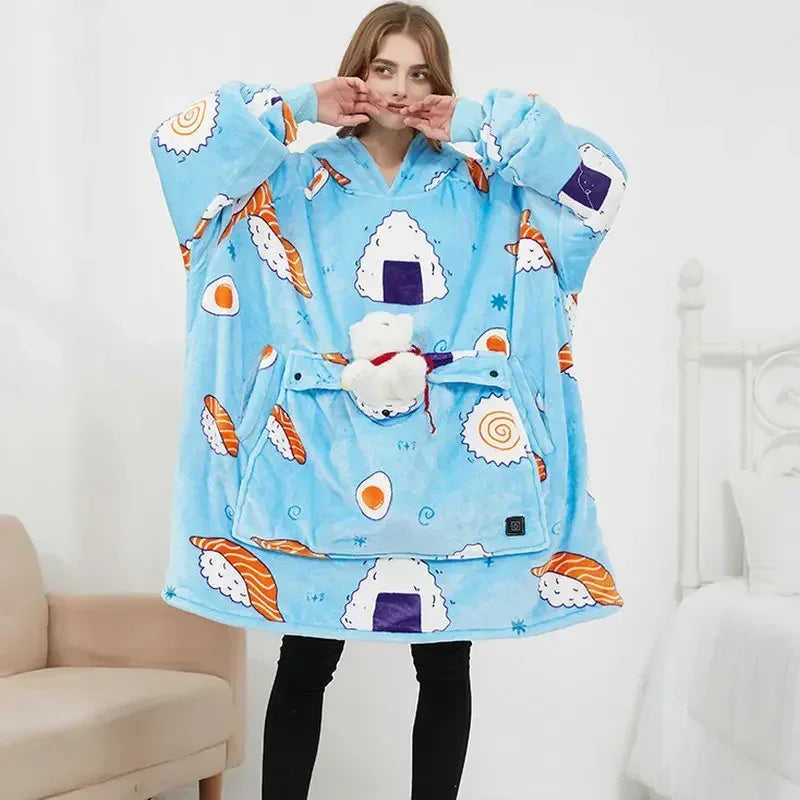 HugBuddy™ Comfort Hoodie | Oversized Heated Hoodie with Pocket for Pets!