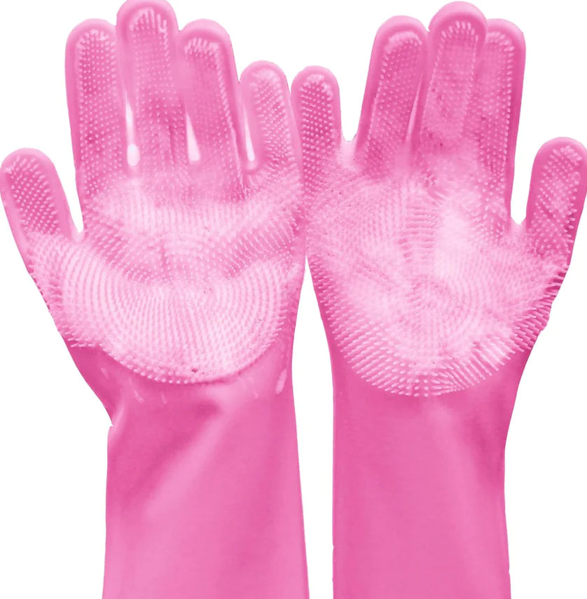 Dog Brush Grooming Bath Washing Gloves