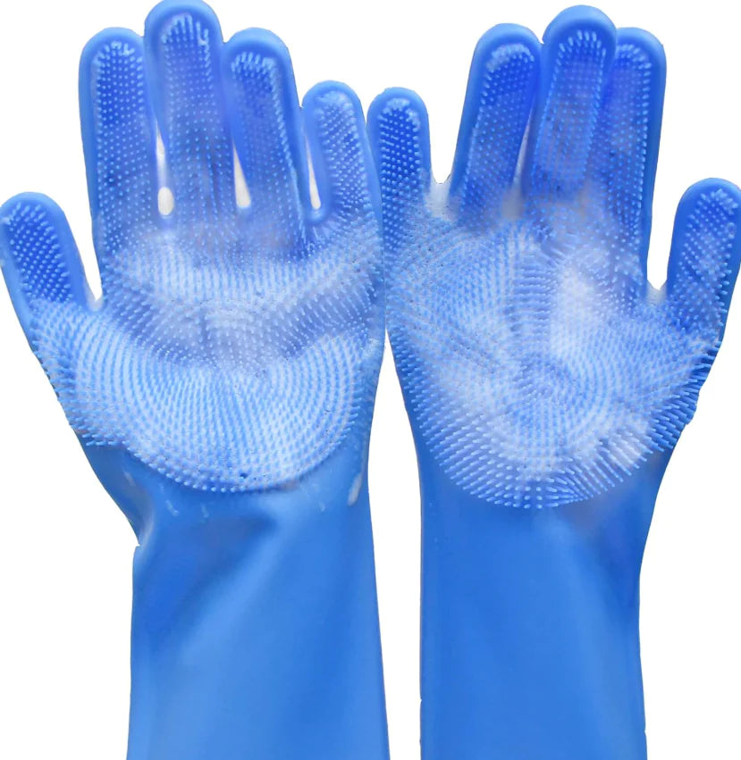 Dog Brush Grooming Bath Washing Gloves