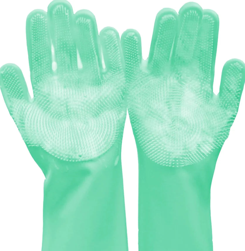 Dog Brush Grooming Bath Washing Gloves