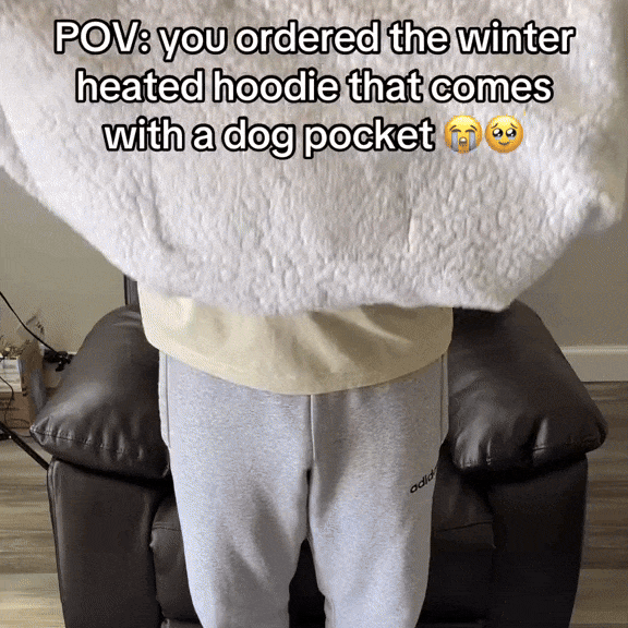 HugBuddy™ Comfort Hoodie | Oversized Heated Hoodie with Pocket for Pets!