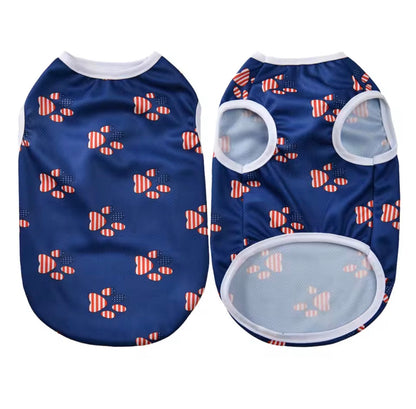 Small Medium Dog Independence Day Vest T-Shirt | 4th of July