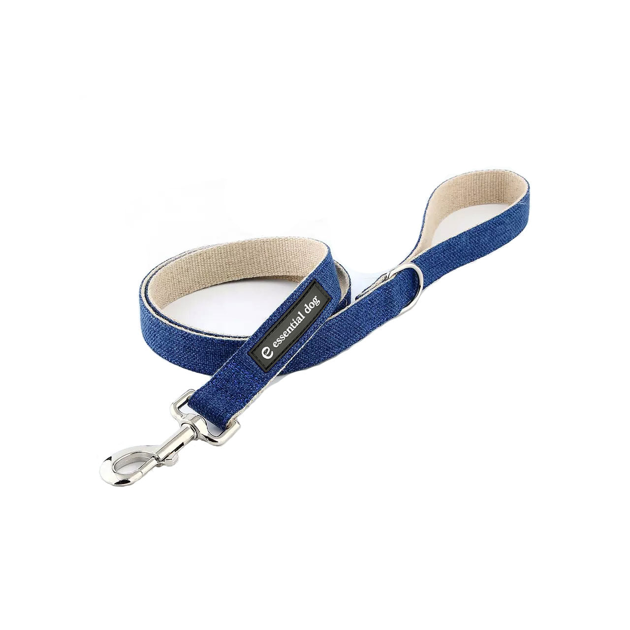 Organic Hemp & Cotton Dog Lead - Ink Blue-1