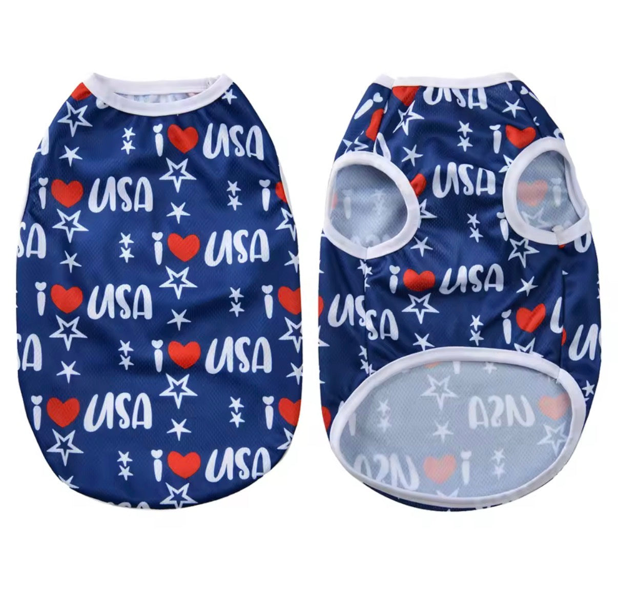 Small Medium Dog Independence Day Vest T-Shirt | 4th of July